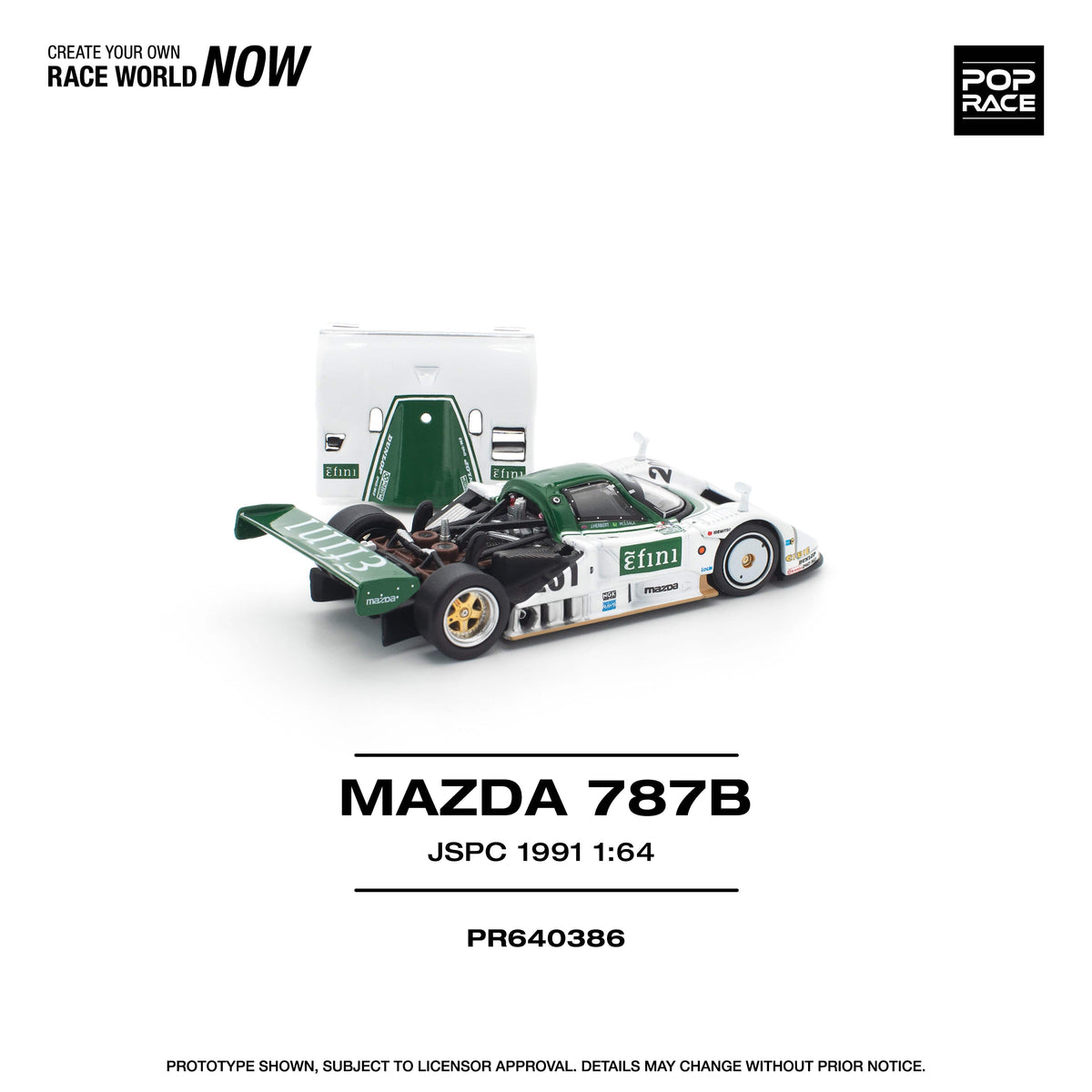 Mazda 787B 1991 All Japan Sports Prototype Car1/64 Pop Race