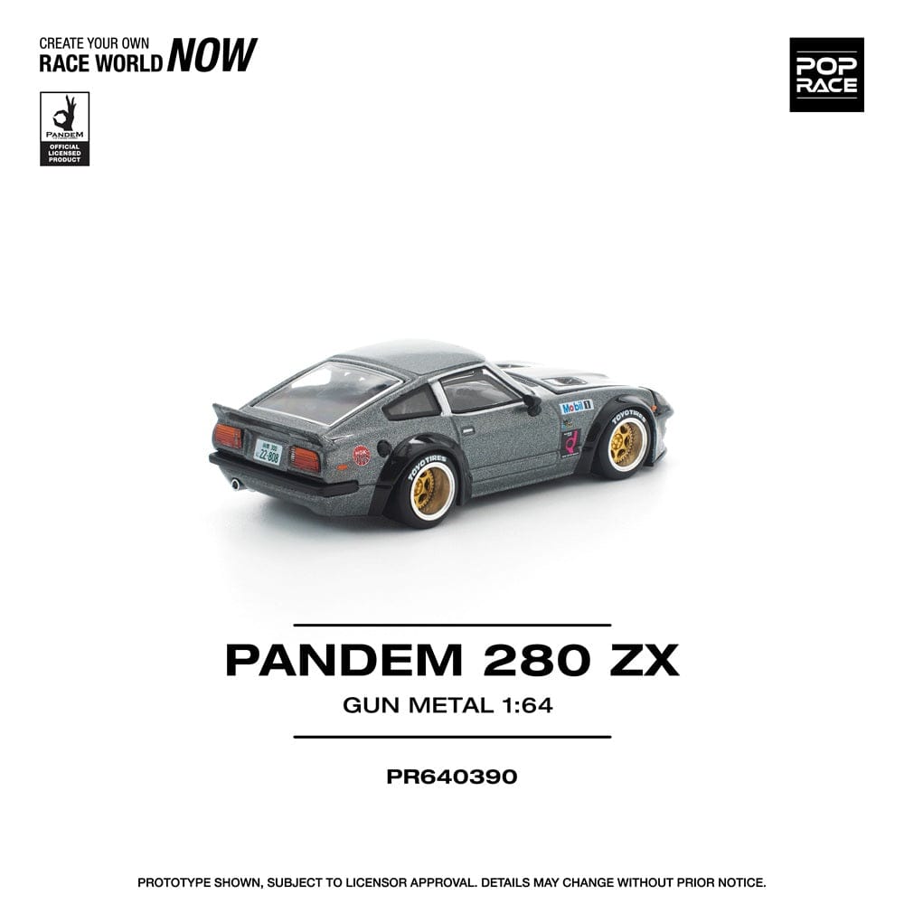 PANDEM x Datsun 280ZX Gun Metal PopRace 1/64 