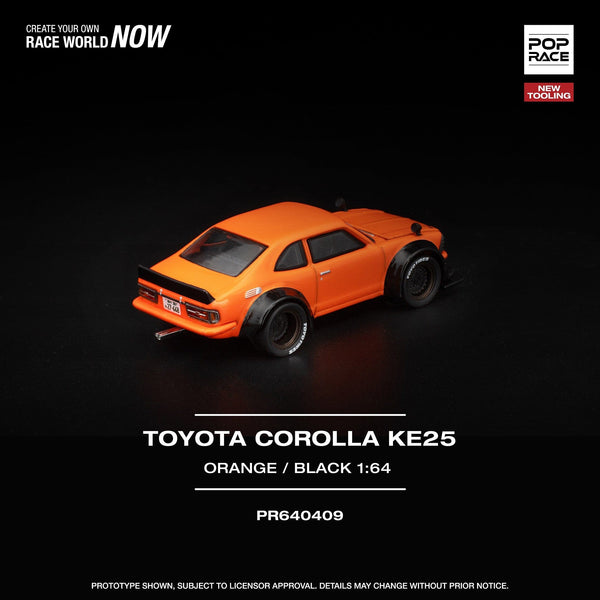 Toyota Corolla KE25 Orange Poprace 1/64