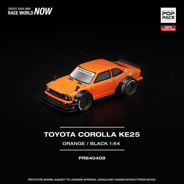 Toyota Corolla KE25 Orange Poprace 1/64