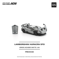 (Pre-order) Lamborghini Huracan STO  Grigio Acheso Matte Pop Race 1/64