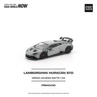 (Pre-order) Lamborghini Huracan STO  Grigio Acheso Matte Pop Race 1/64