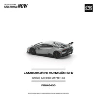 (Pre-order) Lamborghini Huracan STO  Grigio Acheso Matte Pop Race 1/64
