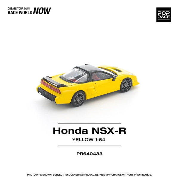Honda NSX-R Yellow PopRace 1/64