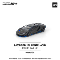 Lamborghini Centenario Carbon Blue Pop Race 1/64