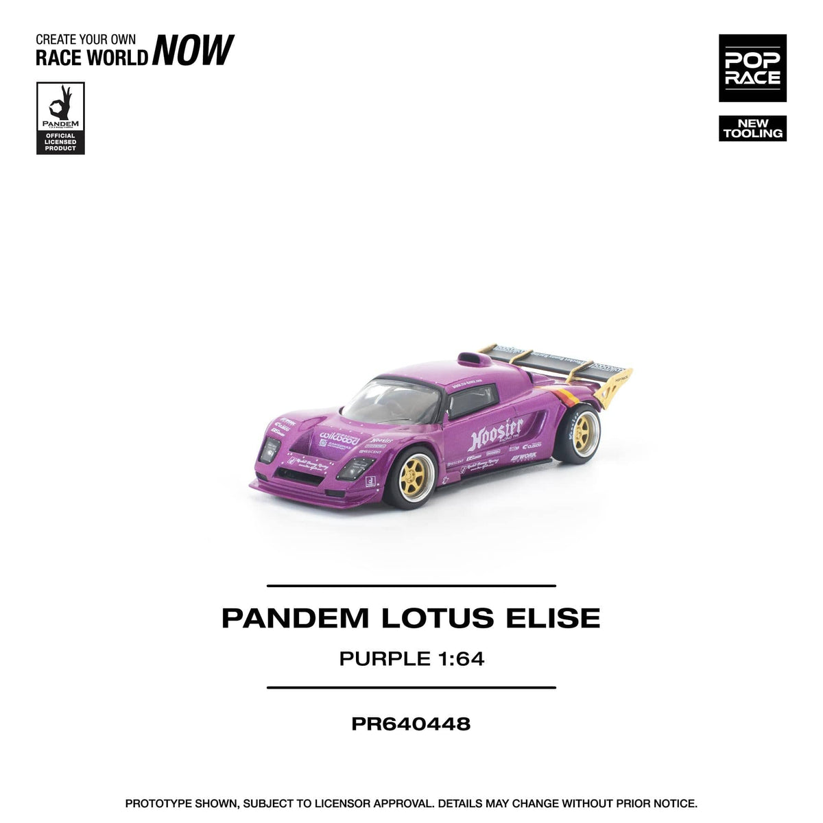 Pandem Lotus Elise Purple Pop Race 1/64