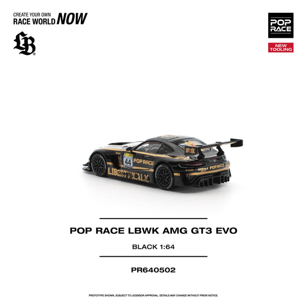(PRE-ORDER) Mercedes-AMG GT3 EVO LBWK Black Pop Race 1/64 PR640502