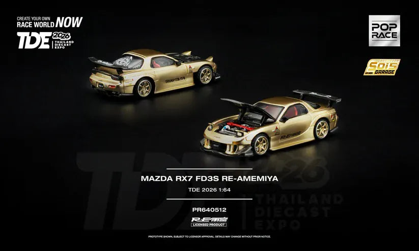 Mazda RX-7 RE-AMEMIYA TDE 2026 Event Edition Pop Race 1/64 PR640512