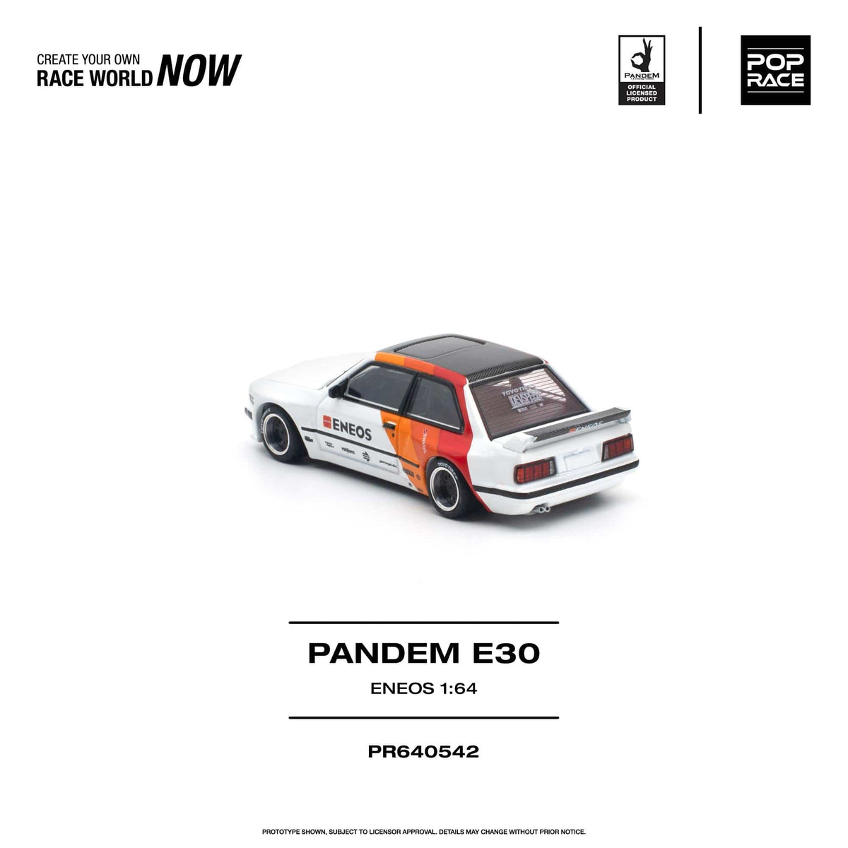(PRE-ORDER) BMW Pandem E30 Eneos Pop Race 1/64 PR640542
