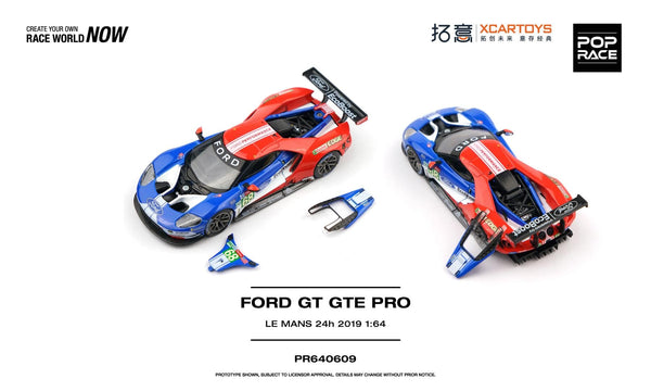 (PRE-ORDER) Ford GT GTE Pro Le Mans 24H 2019 Pop Race 1/64 PR640609
