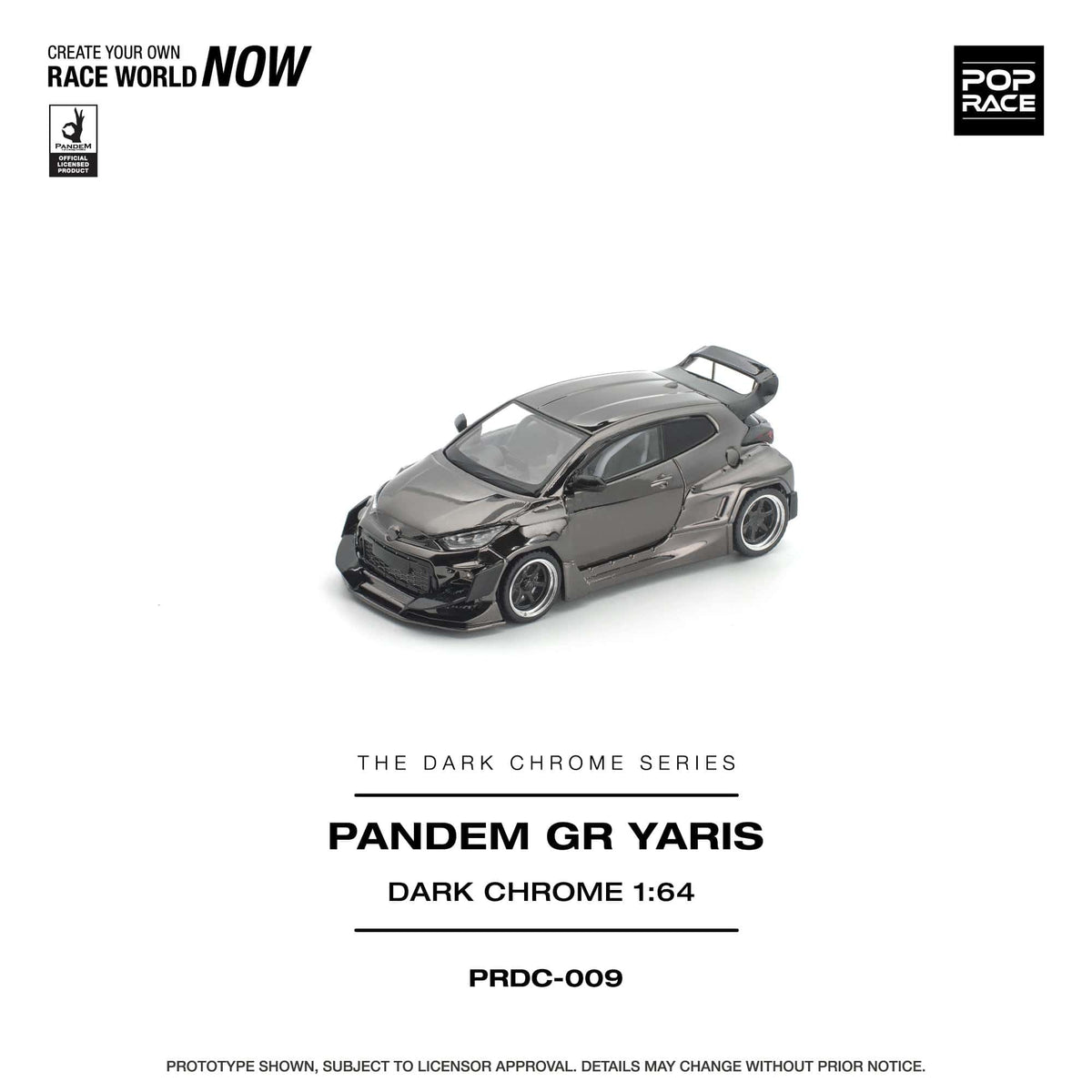 Toyota GR Yaris Pandem Dark Chrome Pop Race 1/64