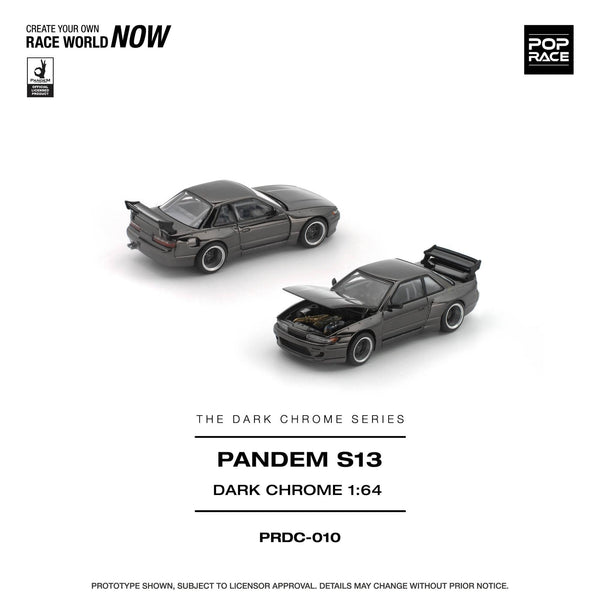 (Pre-Order) Nissan Silvia S13 Pandem Dark Chrome Pop Race 1/64