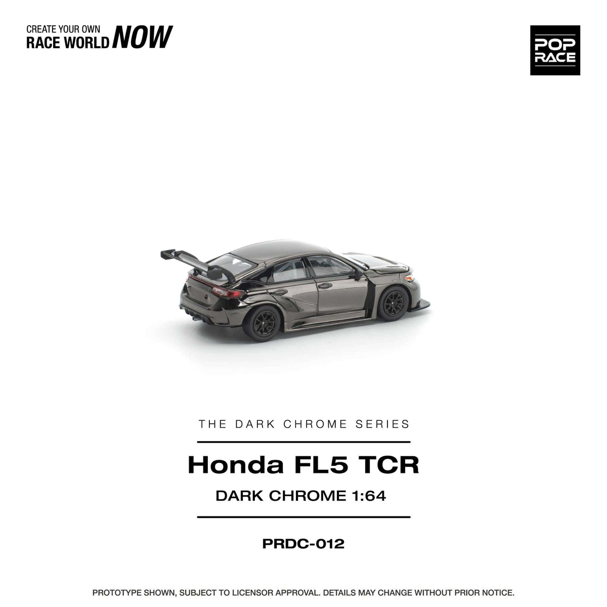 Honda Civic FL5 Dark Chrome Pop Race 1/64