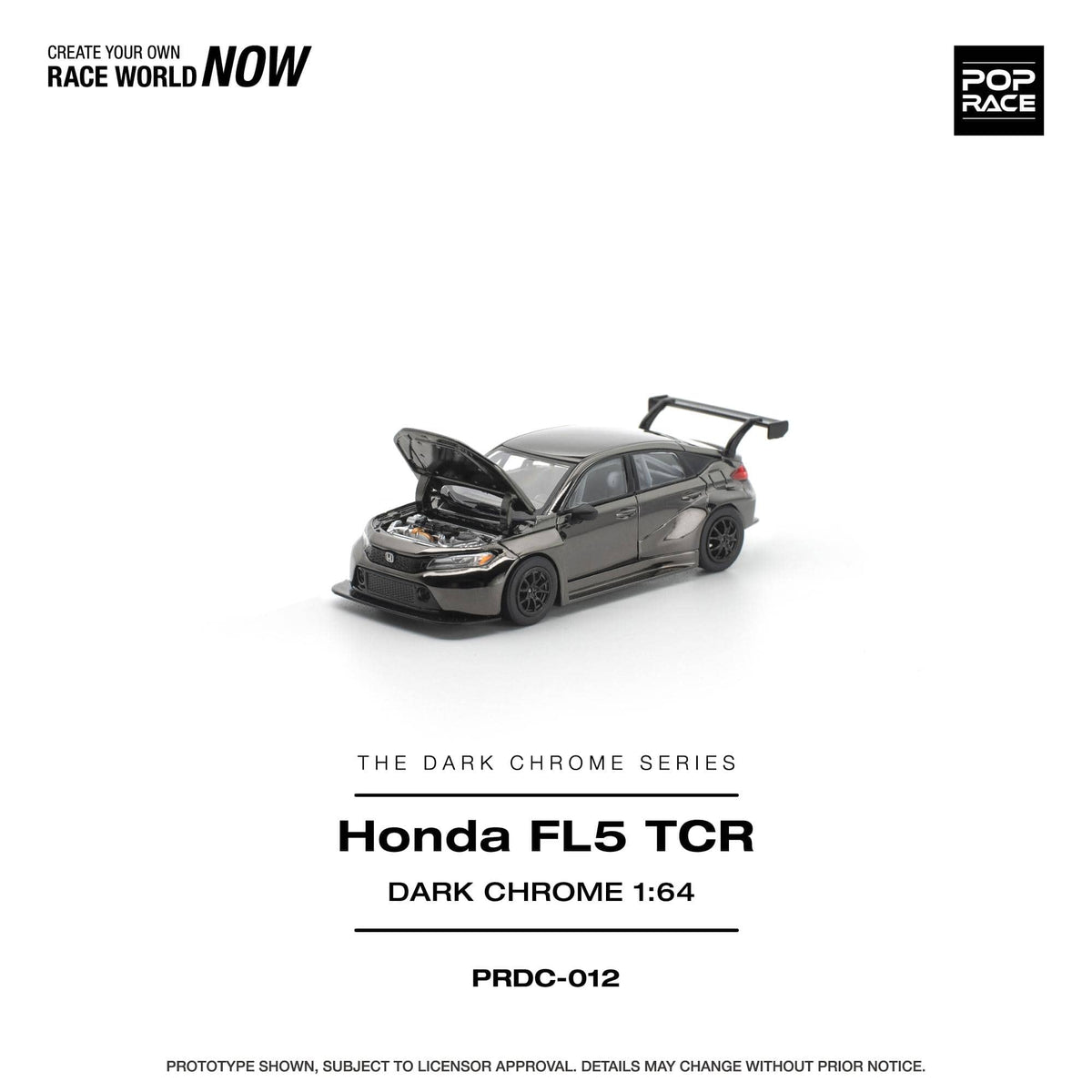 Honda Civic FL5 Dark Chrome Pop Race 1/64