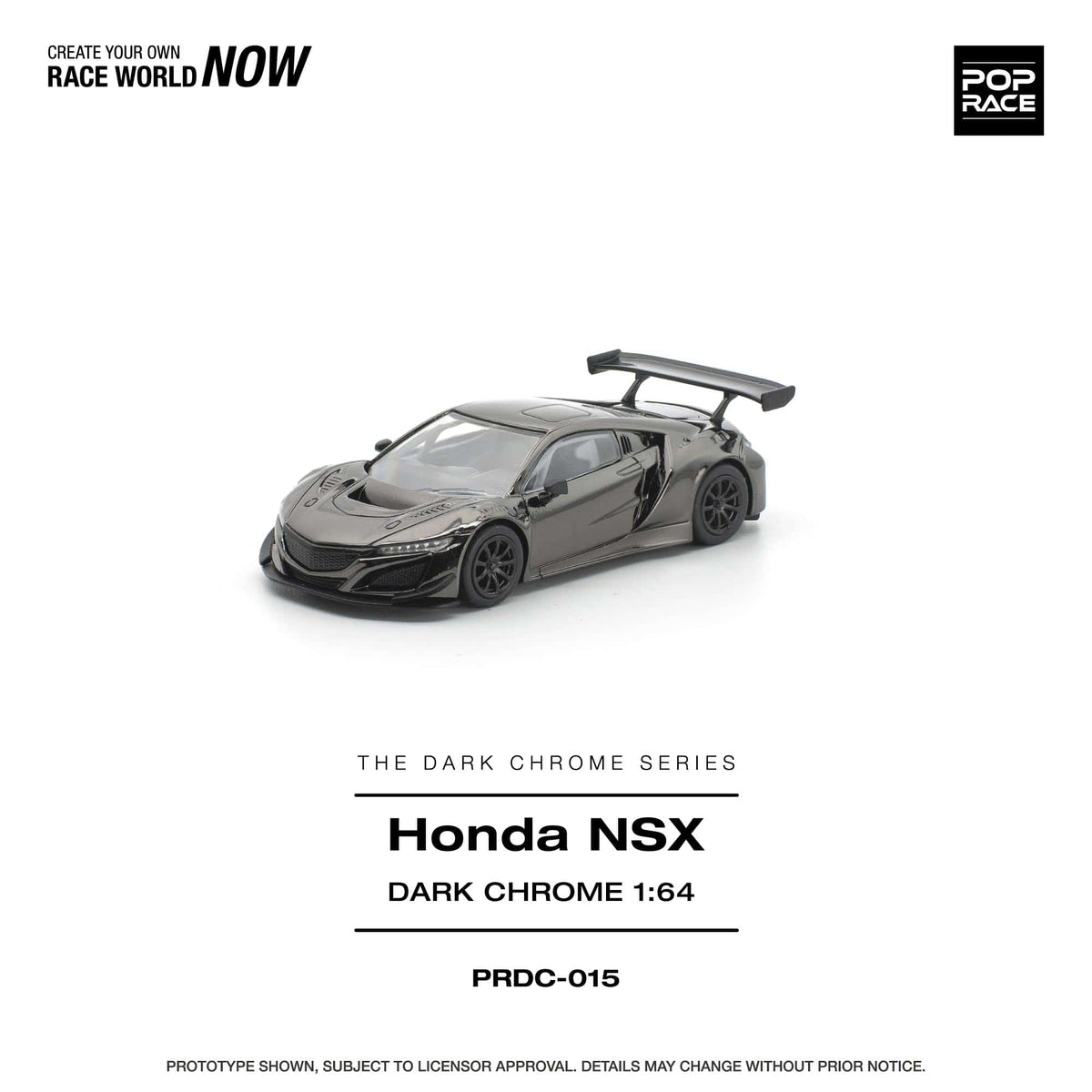 (PRE-ORDER) Honda NSX GT3 EVO22 Dark Chrome Pop Race 1/64