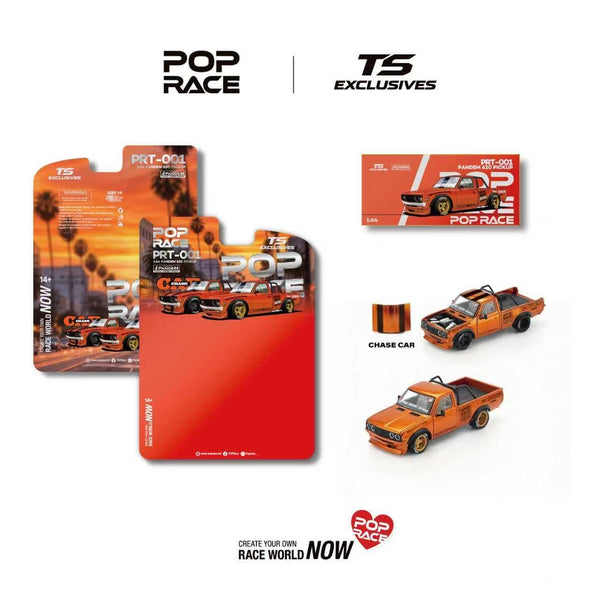 Pick up truck Pandem Datsun 620 Orange TS Exclusive 1/64 scale Pop Race