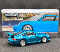 Chase Chrome Blue Porsche 911 GT3 996 Light Blue Tarmac Works 1/64