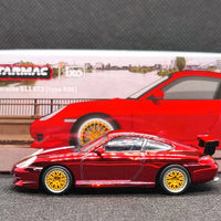 Chase Red Chrome Porsche 911 GT3 996 Tarmac Works 1:64