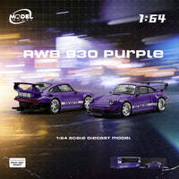 Porsche 911 930 RWB Purple ModelModel 1/64