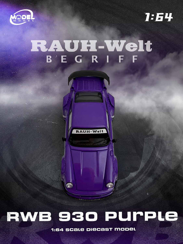 Porsche 911 930 RWB Purple ModelModel 1/64