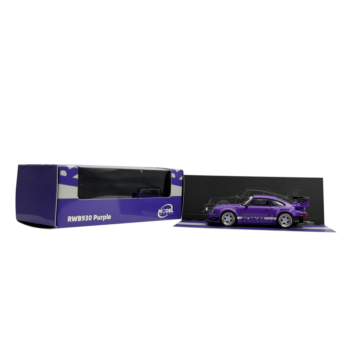 Porsche 911 930 RWB Purple ModelModel 1/64