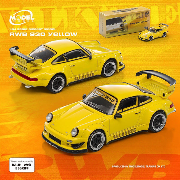 (PRE-ORDER) Porsche RWB 930 Valkyrie Yellow Paper Box ModelModel 1/64 MM64-RWB930-005