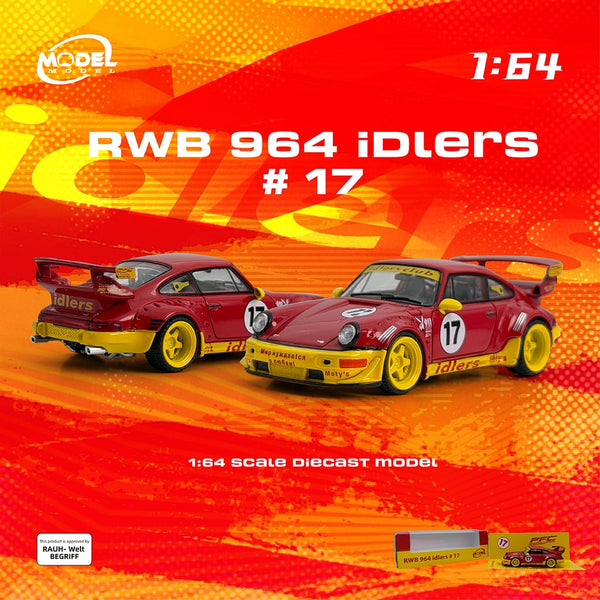 RWB 964 #17 "Idlers Club" Red with Yellow Accents ModelModel 1/64