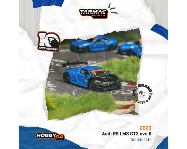 Audi R8 LMS GT3 evo II 10th Anniversary Limited Edition Tarmac Works 1/64