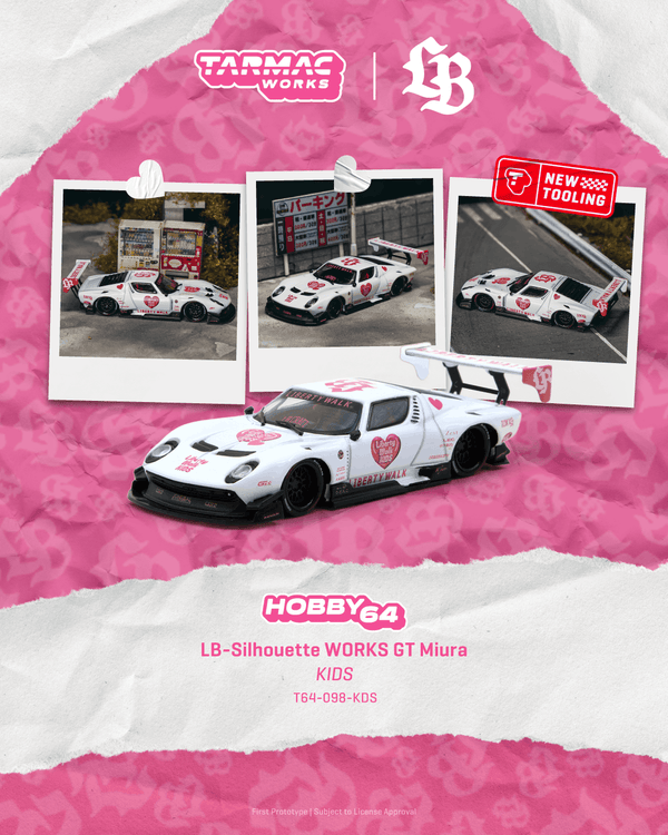 (PRE-ORDER) Lamborghini LB-Silhouette Works GT Miura KIDS Tarmac Works 1/64 T64-098-KDS
