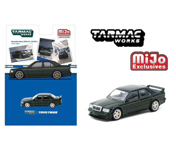 Mercedes-Benz 190 E 2.5-16 EVO 1 TOYO TIRES Black Mini GT 1/64 scale