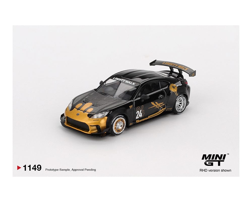 Toyota GR86 LB★Nation Black & Gold Mini GT 1:64 