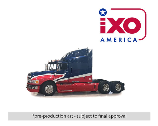 1990 Ford Aeromax Semi Truck Red and IXO 1/64 | Hanz Driven U64TR015