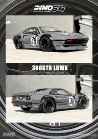 Ferrari 308 GTB Liberty Walk Grey Inno64 1/64 scale