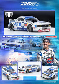  Mazda RX7 FD3S Pandem Rocket Bunny MADBUL MADLAB COLLECTION 001 Inno64 1/64 scale 