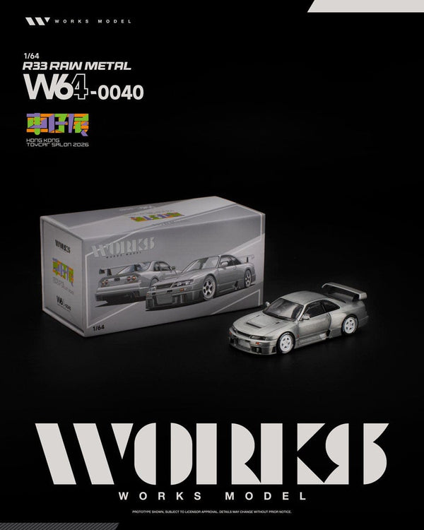 Nissan Skyline R33 Raw Metal Hong Kong Toycar Salon 2026 Works Model 1/64