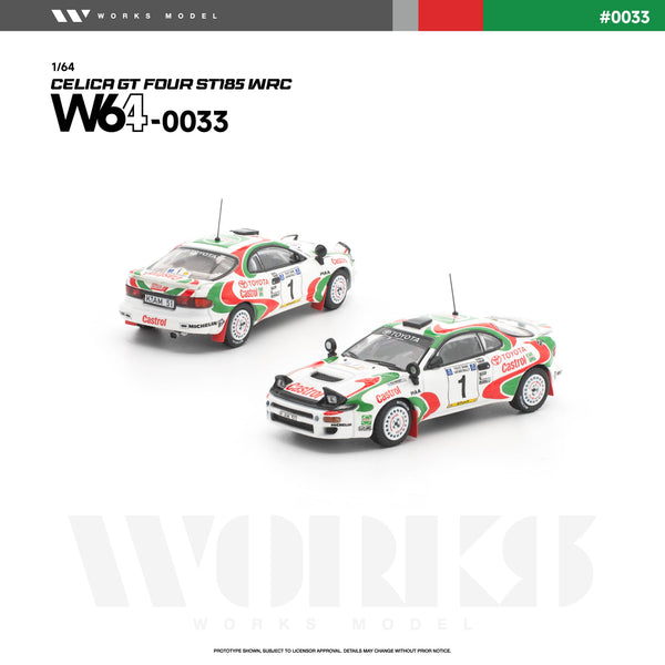 (PRE-ORDER) Toyota Celica GT-Four ST185 WRC Works Model 1/64 W640033