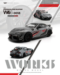 (PRE-ORDER) Toyota DarwinPro Supra Carbon Grey Works Model 1/64 W640038