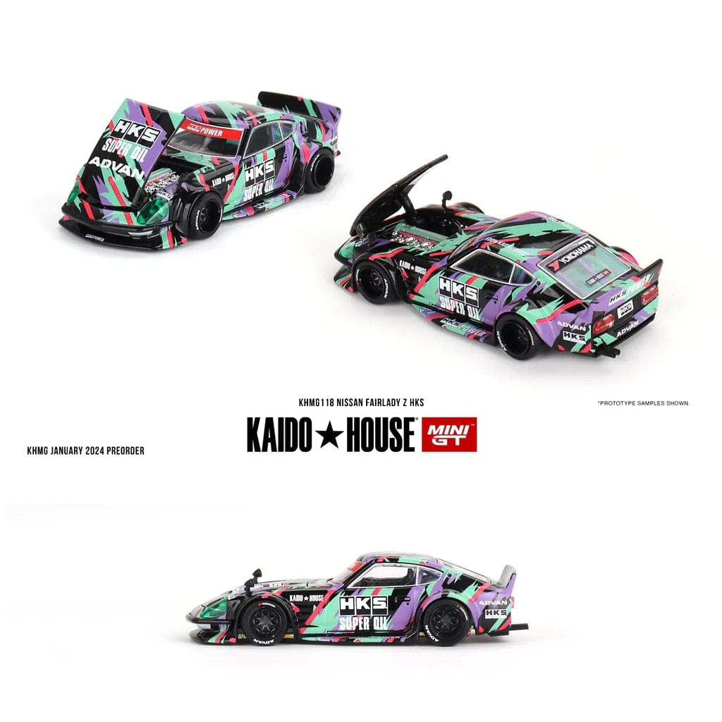 Datsun Fairlady Z HKS Kaido house Mini GT 1/64 scale KHMG118