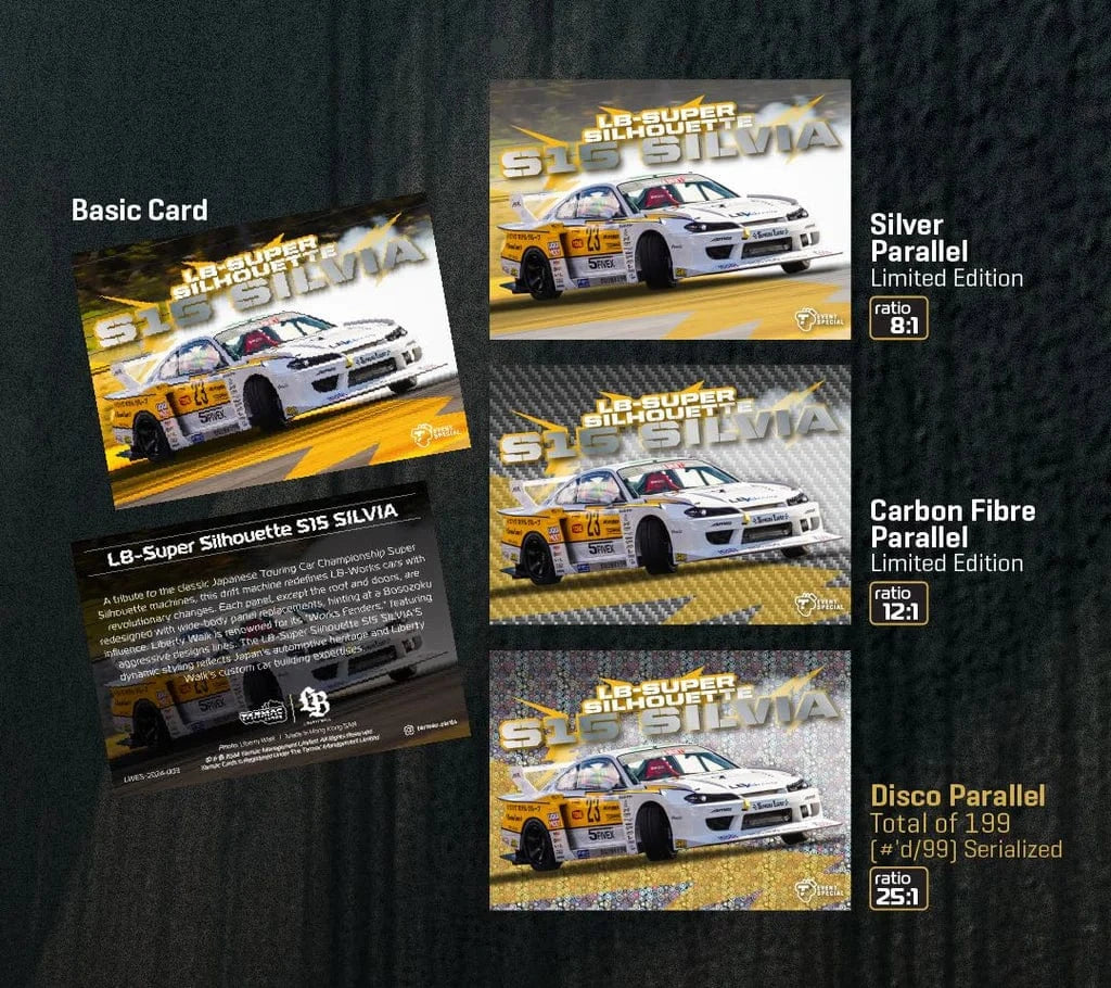Tarmac Cards Event Special Pack Liberty Walk Vol 1 - Individual Pack with 4 cards