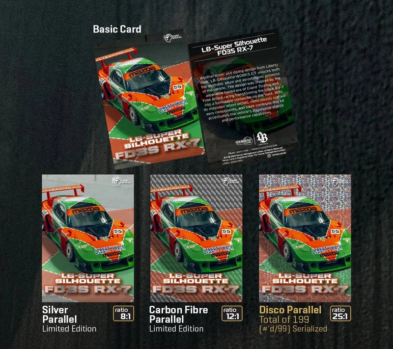 Tarmac Cards Event Special Pack Liberty Walk Vol 1 2024 - Individual Pack with 4 cards TC-LBS-01-PACK