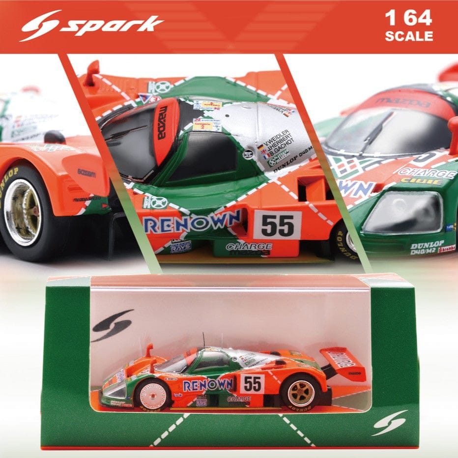 (PRE-ORDER) Mazda 787B No. 55 Le Mans 24H 1991 Winner Spark 1/64 64LM91