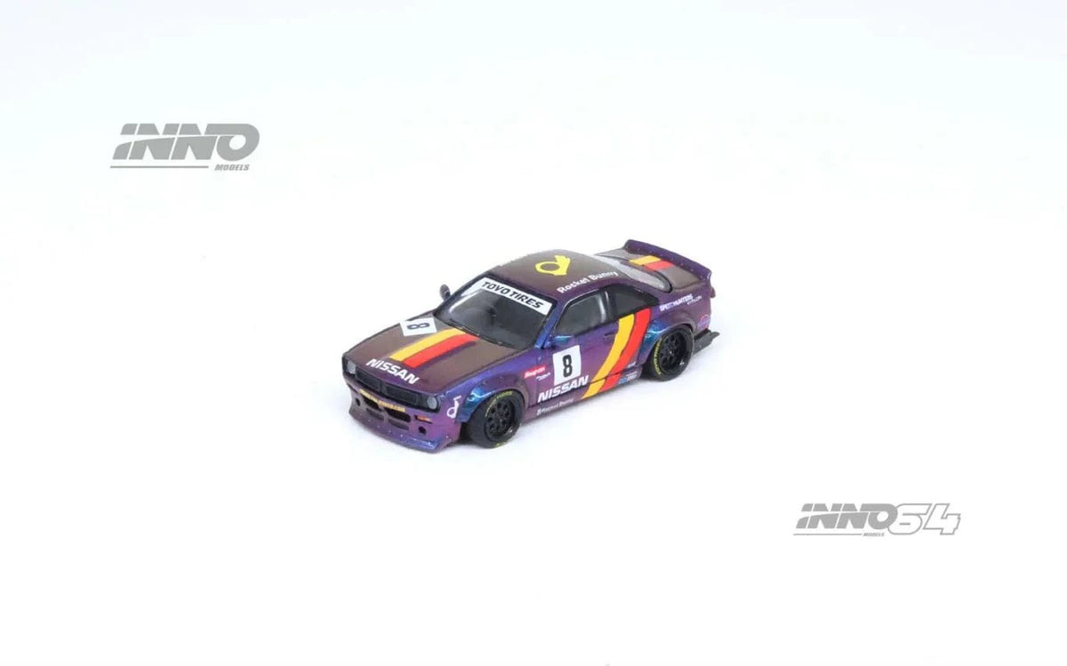 Nissan Silvia S14 Boss Rocket Bunny Purple Inno64 1/64 scale