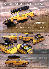 Range Rover Classic Camel Trophy 1982 with dust effect Inno64 1/64 scale IN64-RRC-CT82DE