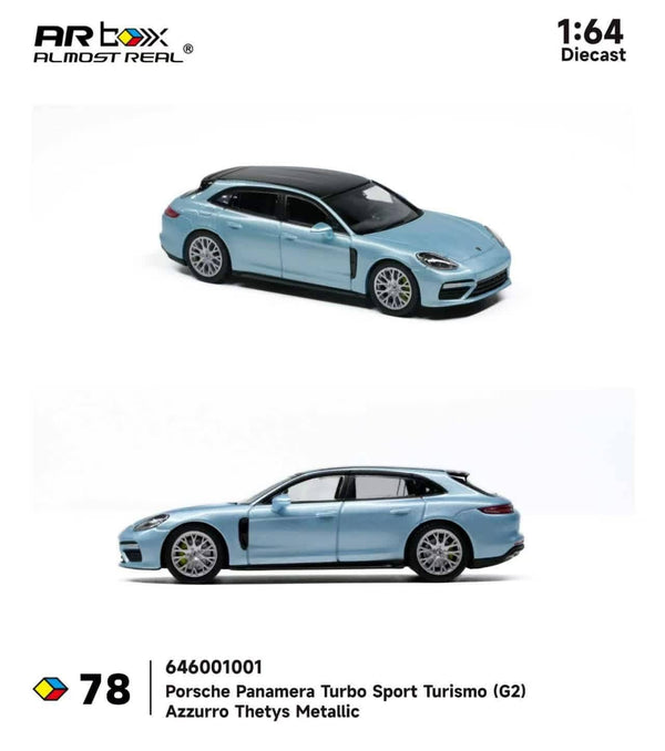 Porsche Panamera Turbo Sport Turismo (G2) Azzurro Thetys Metallic CTE 2026 | Almost Real 1/64 646001001