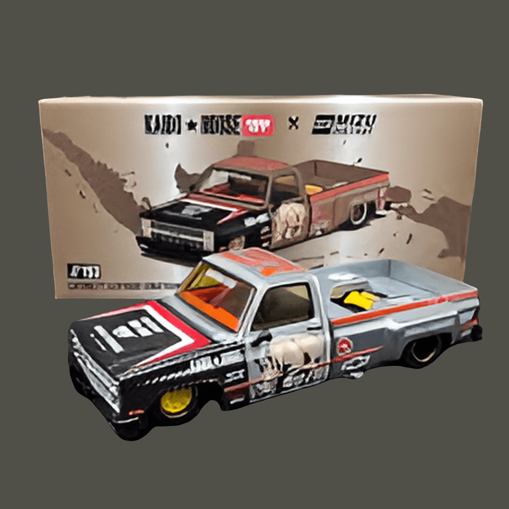 Chase Kaido House Mini GT Chevrolet Silverado Mizu Diecast Sumatran Rhino Limited Edition 1:64