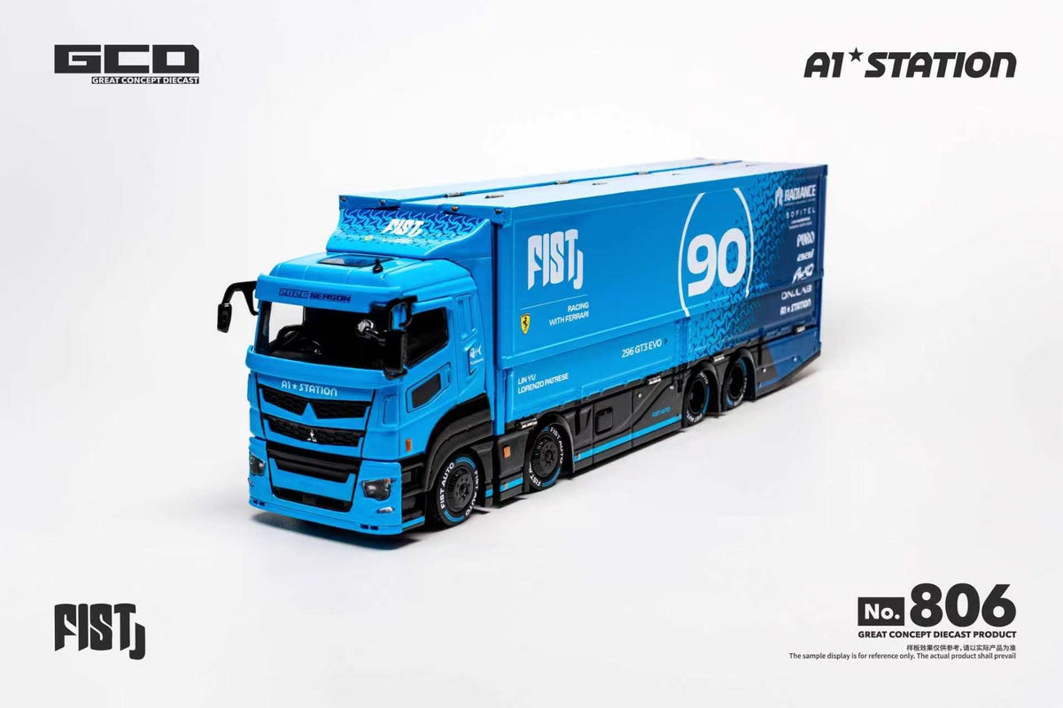 GCD FUSO FIST TEAM Blue Truck 1:64 | Pre-order KS-073-806
