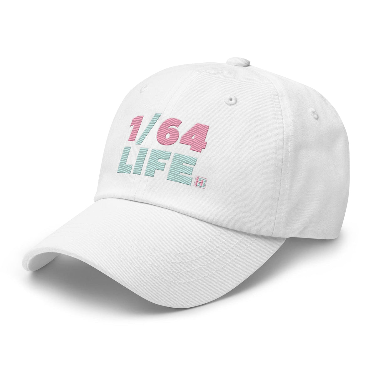 Dad hat 1/64 Life Pink Flamingo on White