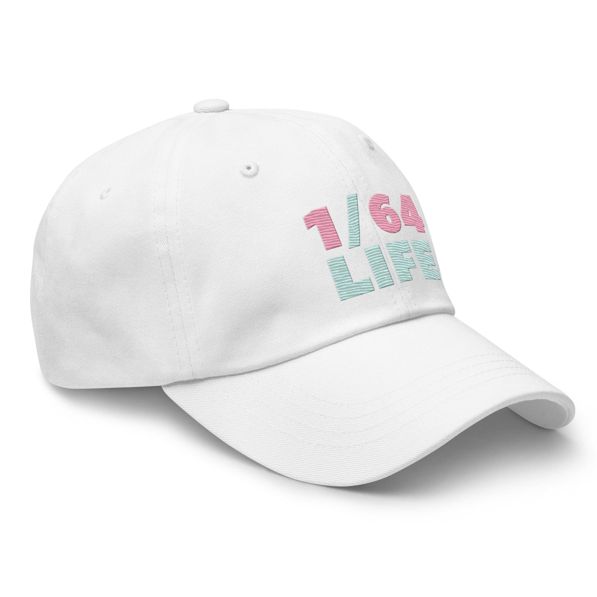 Dad hat 1/64 Life Pink Flamingo on White