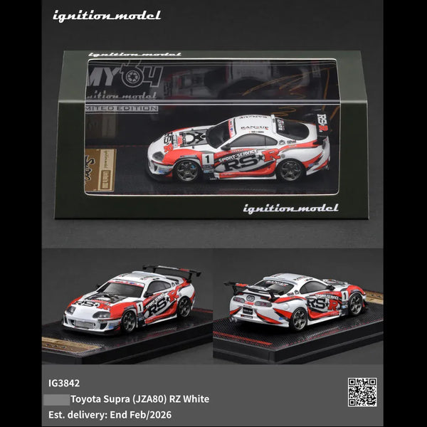 Toyota Supra JZA80 RZ White Malaysia Exclusive Ignition Model