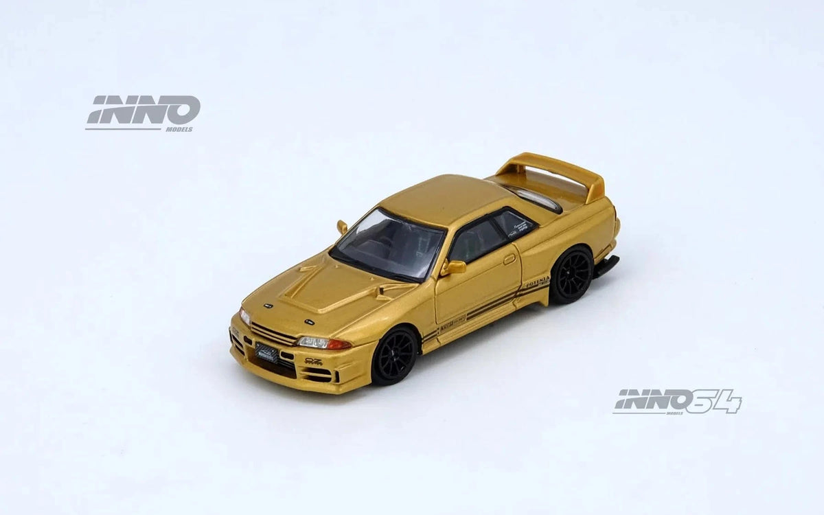 Nissan Skyline Top Secret BNR32 GT-R 650R Gold Inno64 1/64 scale